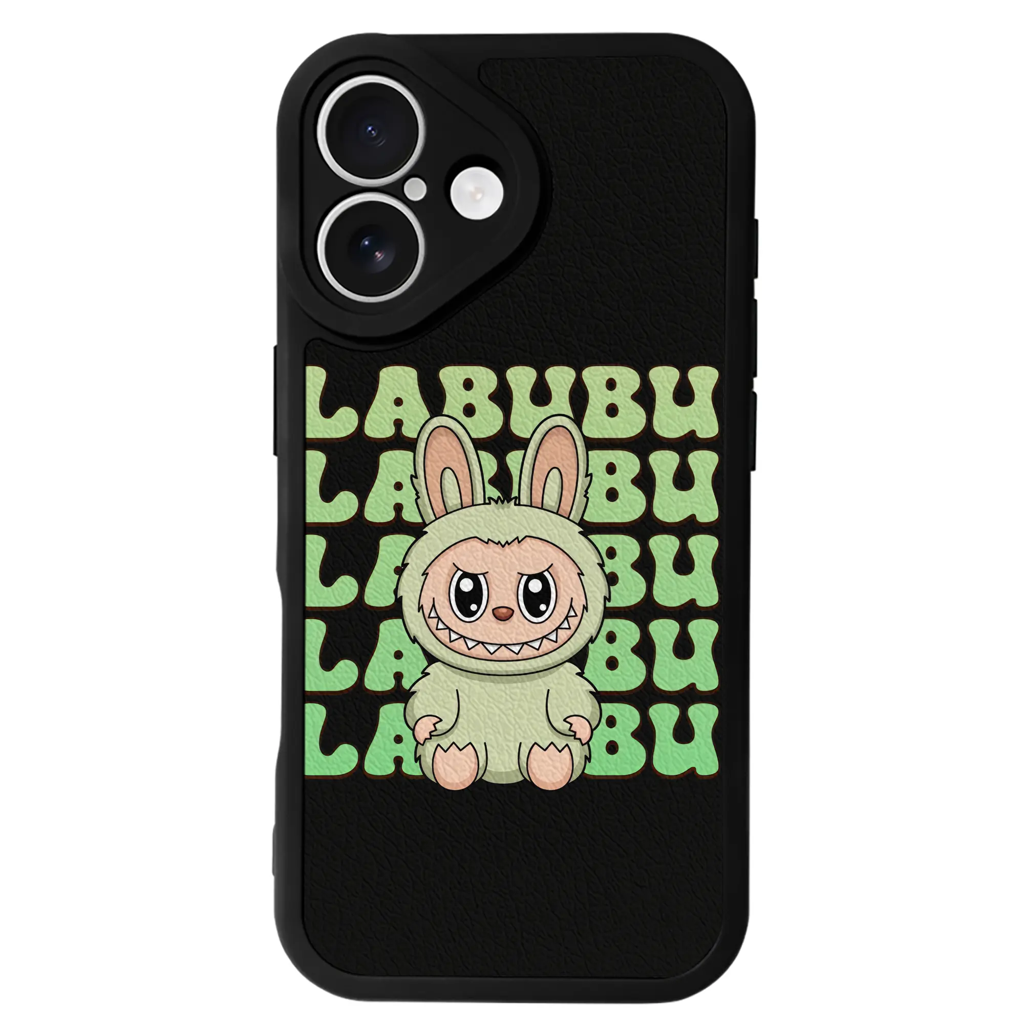 ラブブ グッズ ラブブ - IPhone 16シリーズ対応 ・ シリコンスマホケース ・ レザー調 ・ 高精度フィット ・ 耐衝撃 ・ ワイヤレス充電対応 ・ 精密カット